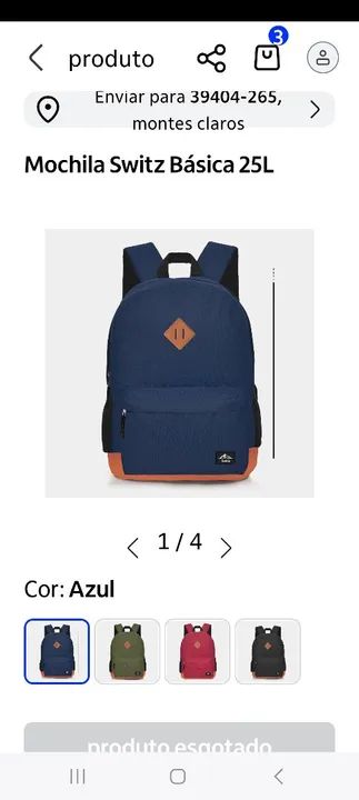 Mochila básica switz