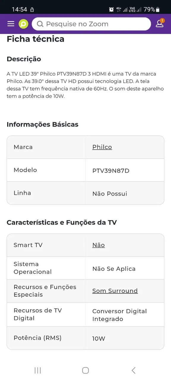 Tv Philco 39 led - Foto 4