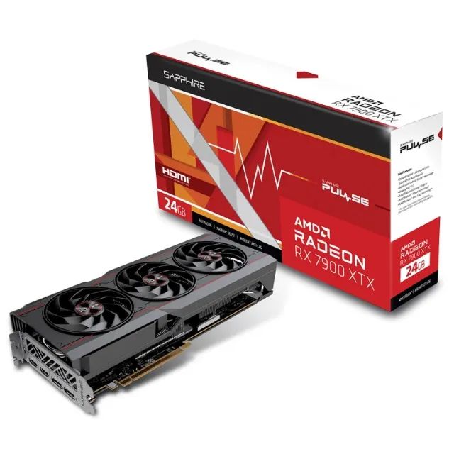 [NOVO] Placa De Vídeo Rx 7900 Xtx, 24Gb, Sapphire Pulse Amd Radeon Gddr6, Fsr, Ray Tracing