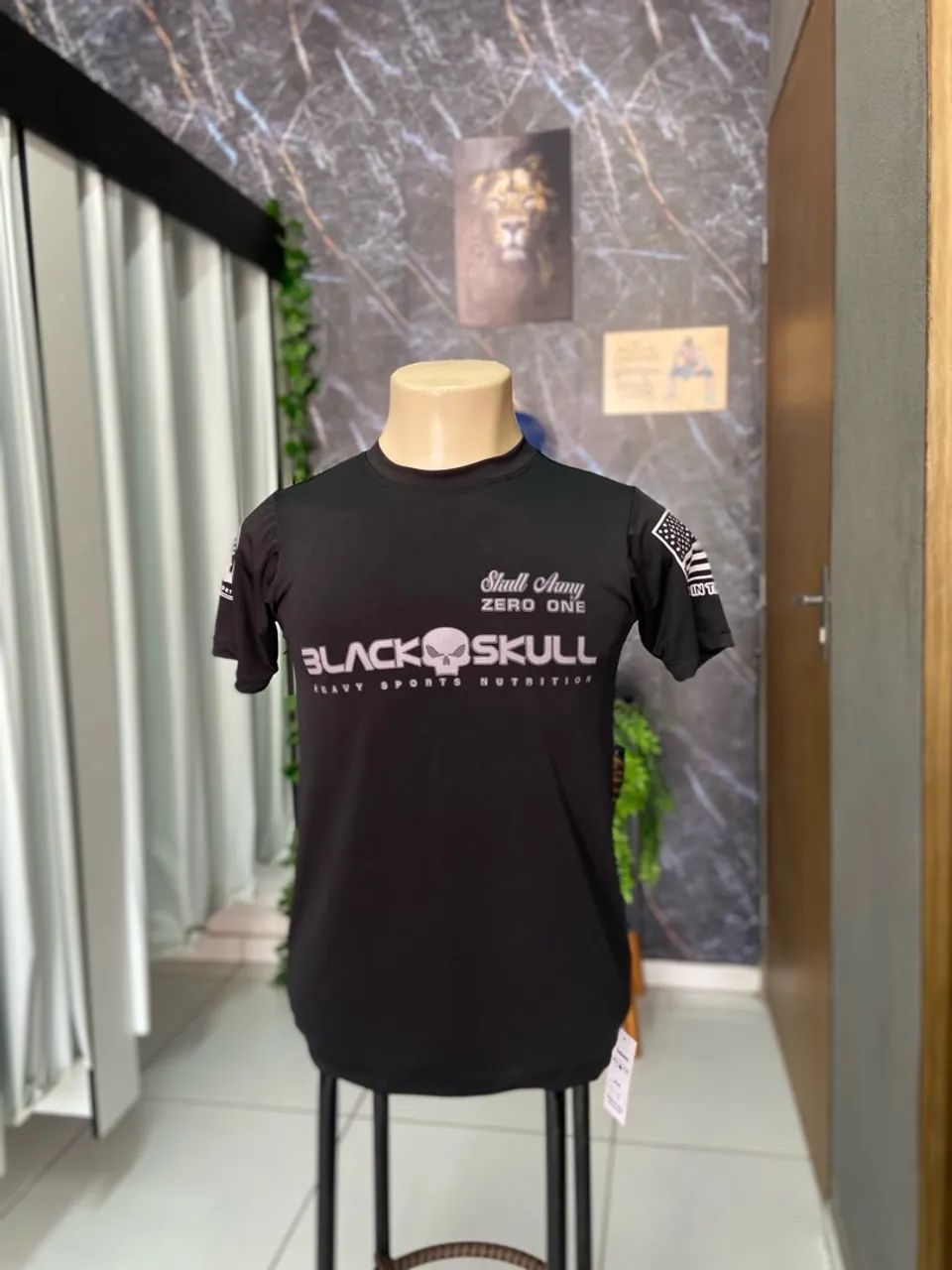 Camiseta Black Skull Army Zero One - Foto 2