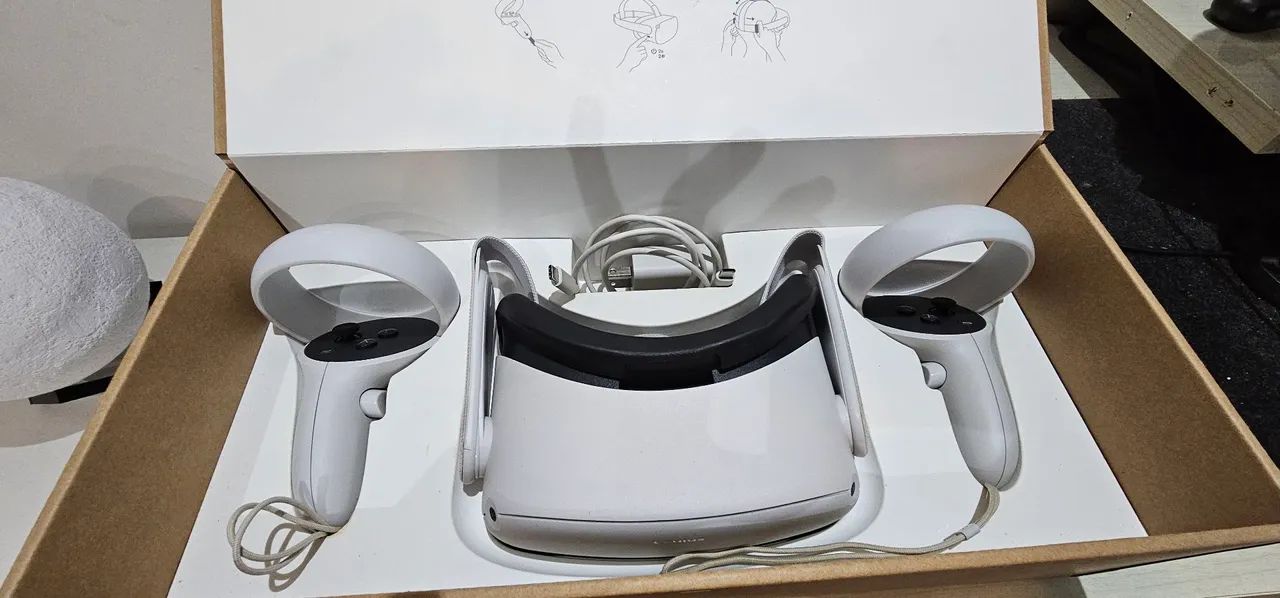 その他  quest2  quest2 128GB Oculus Quest 2 VR 128GB e 6GB RAM - Diversão Imersiva