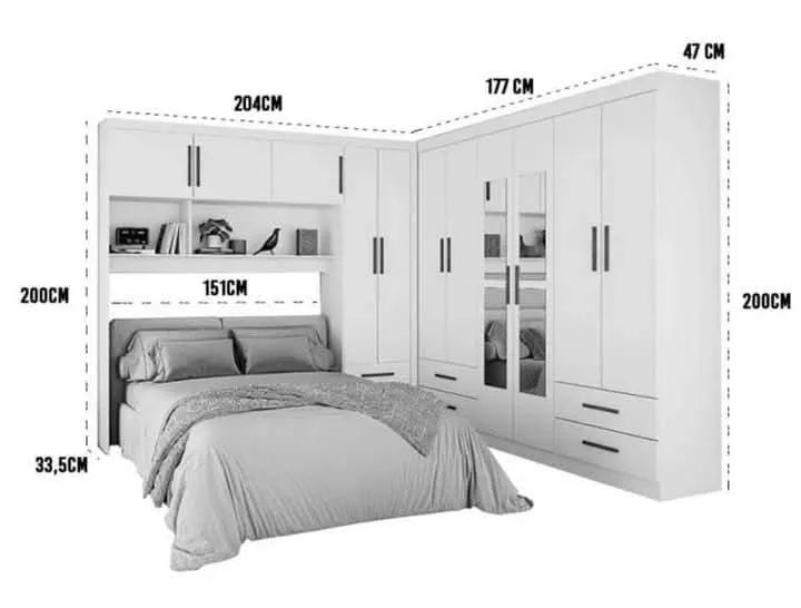 Guarda roupa casal Modulado completo  - Foto 2