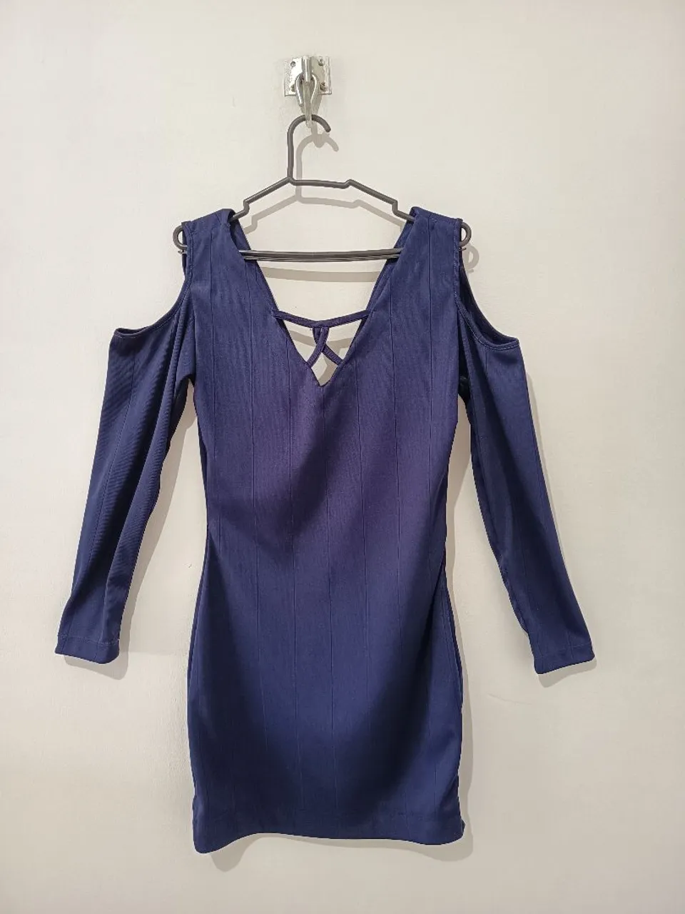 Vestido azul marinho