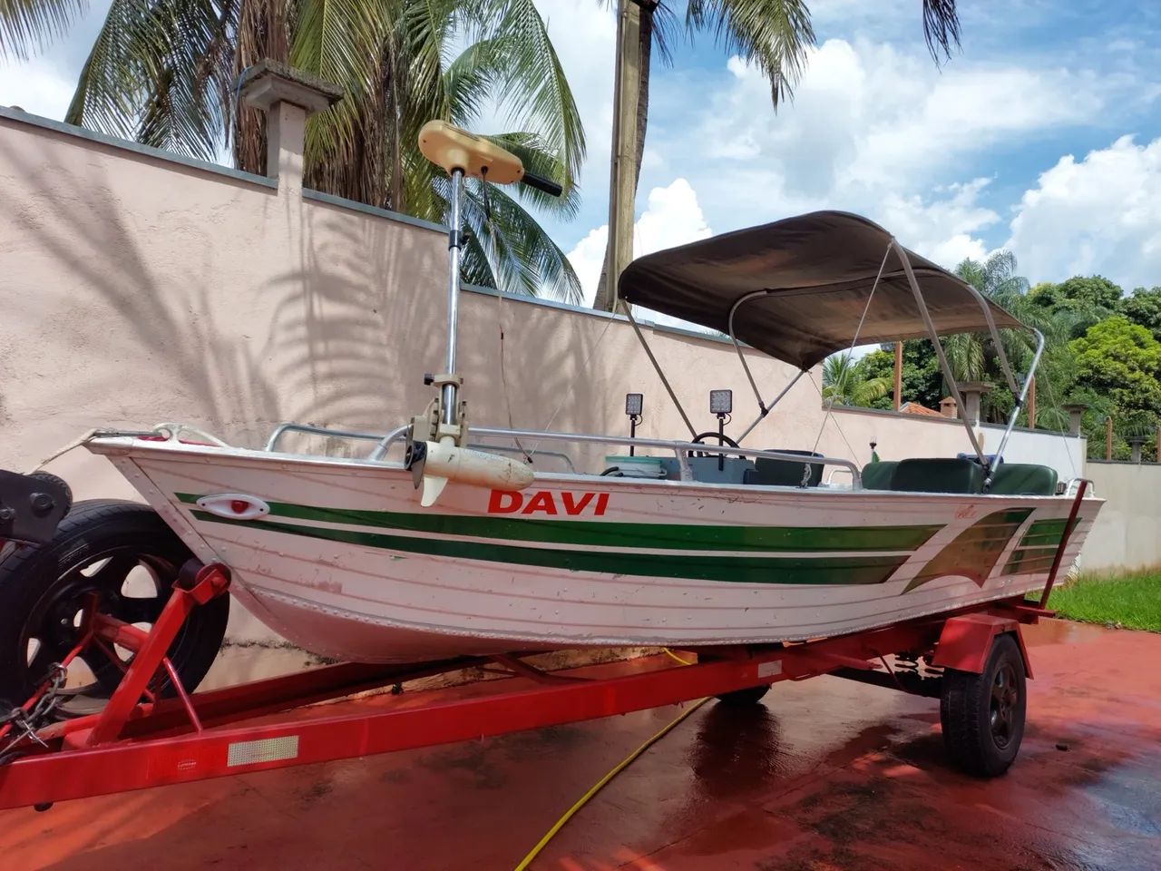 Lancha Alumínio Motor 40 Yamaha completa - Foto 12