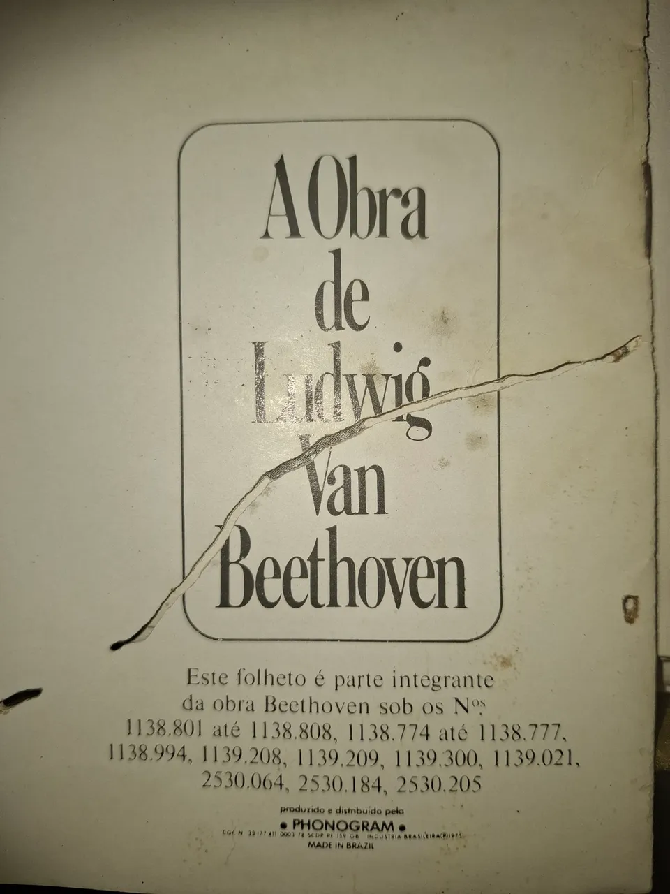 Obra de Ludwig Van Beethoven - Fonograma