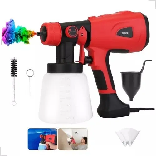 Pistola de pintura elétrica 600w, com bico de metal.<br>