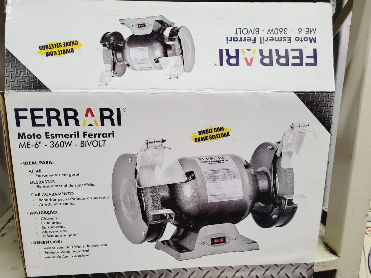 Moto Esmeril Ferrari ME-6 360W 3580rpm - Foto 3