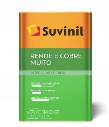 Tinta Acrílica Fosco Branco Rende & Cobre Muito Suvinil Marfim