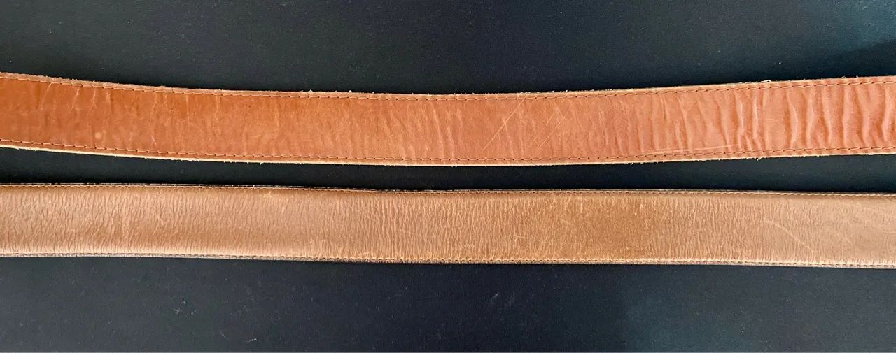 2 Cintos de Couro Marrom - Foto 3