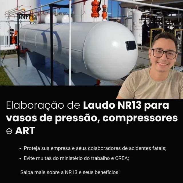 Laudo NR13 para vasos de pressão e compressores