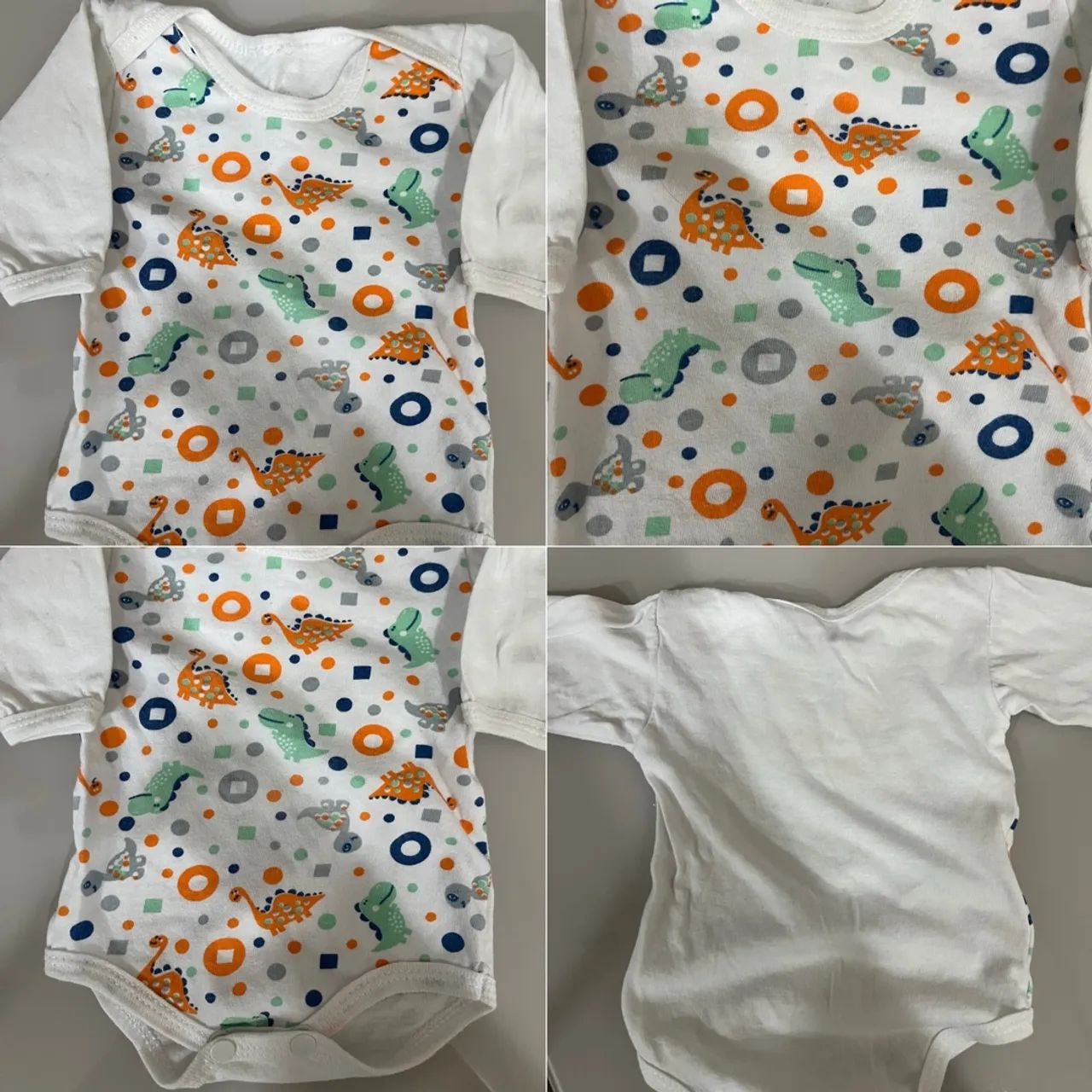 Body Branco com Dinossauros - RN