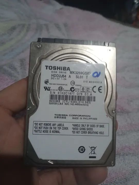 HD Toshiba 320GB SATA - Foto 3