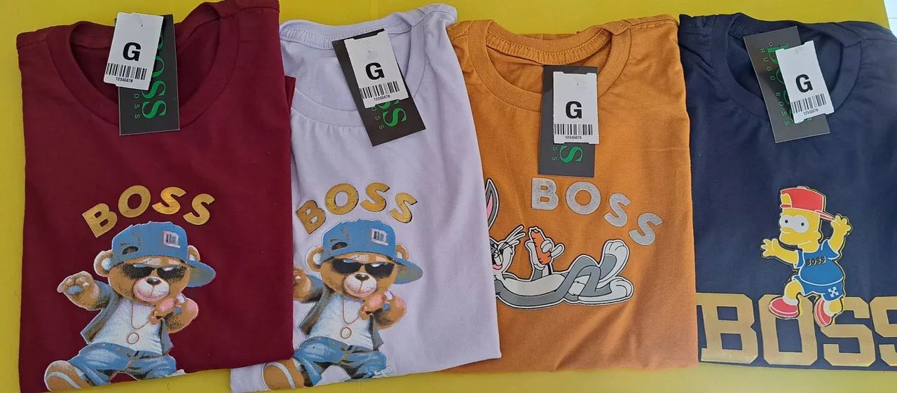 Camisetas Bart Simpson - BOSS - Diversas Cores