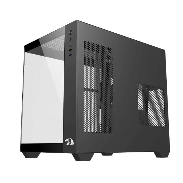 Gabinete Gamer Redragon Wideload Lite, Mid Tower, ATX, Lateral em Vidro Temperado, Preto - Foto 2