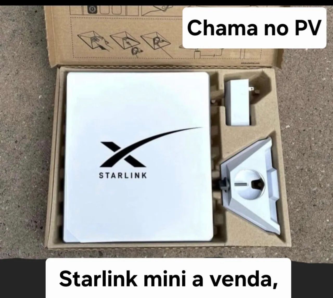 Starlink Mini com kit veicular