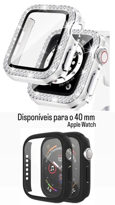 Capa de Diamantes para Apple Watch 40mm