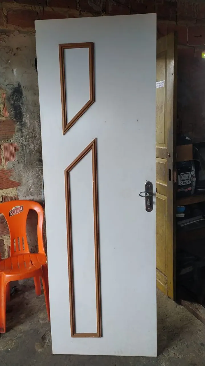 Porta de Segurança Residencial conjunto de duas portas