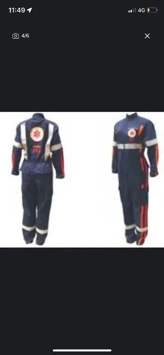 Macacão feminino SAMU 192 - Uniforme de Emergência - Foto 2