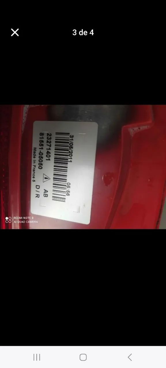 Lanterna Toyota AVENSIS original lado direito - Foto 3