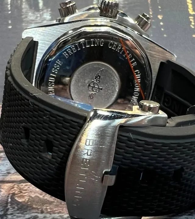 Relógio BREITLING CHRONOMETER FUNCIONAL MOSTRADOR PRETO  - Foto 5