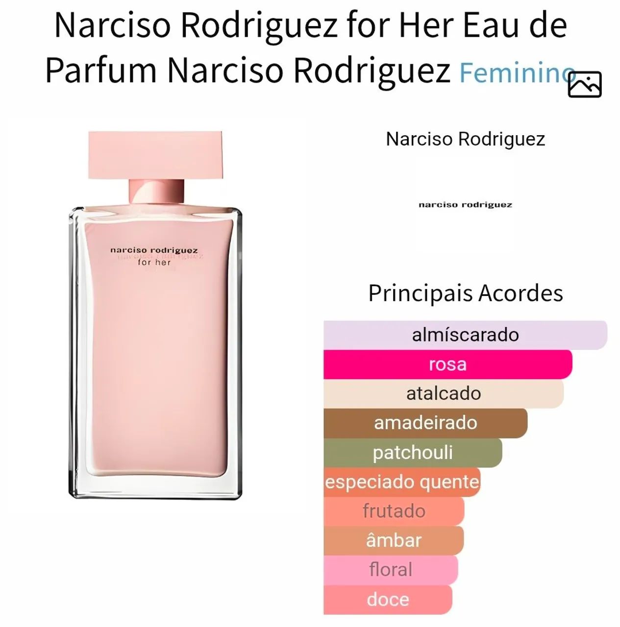 Perfume Narciso Rodriguez For Her Eau de Parfum 100 ml - Foto 5