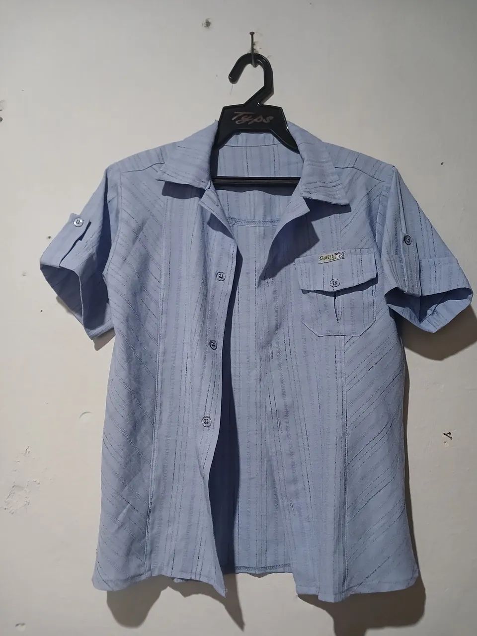 Camisa Azul Claro com Detalhes - Foto 3