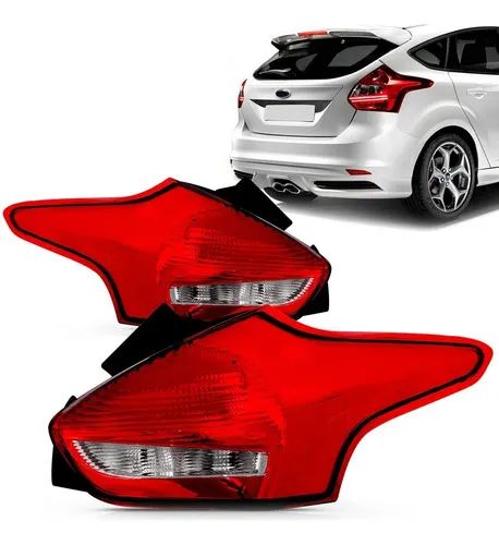Par Lanterna Traseira Ford Focus Hatch 2016 A 2019 Com Led