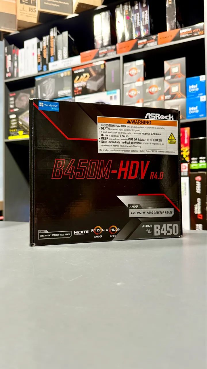 Placa mãe B450m Asrock (Nova Lacrada) - Foto 3