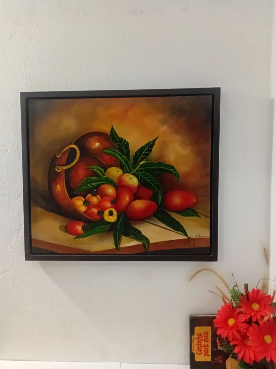 QUADRO ANOS 80 - ÓLEO EM TELA - Foto 2