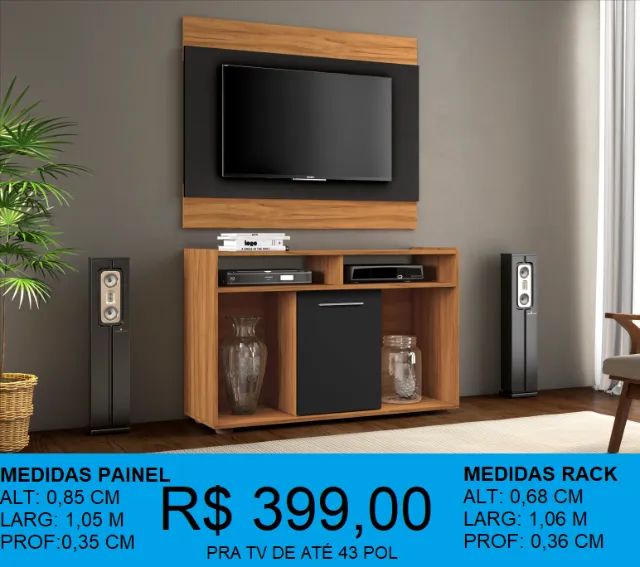 LINDO CONJUNTO PAINEL+RACK-NOVIDADE-PRODUTO DE QUALIDADE! - Foto 2
