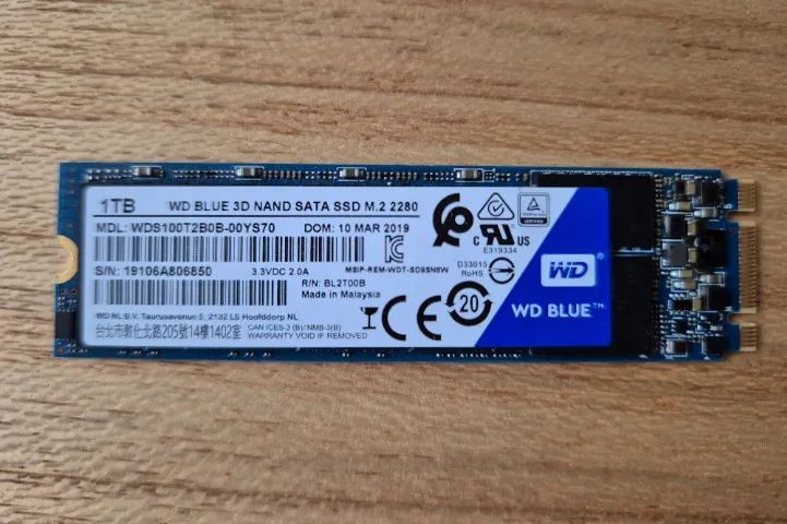 WD Blue 3D NAND SATA SSD 1TB M.2 2280