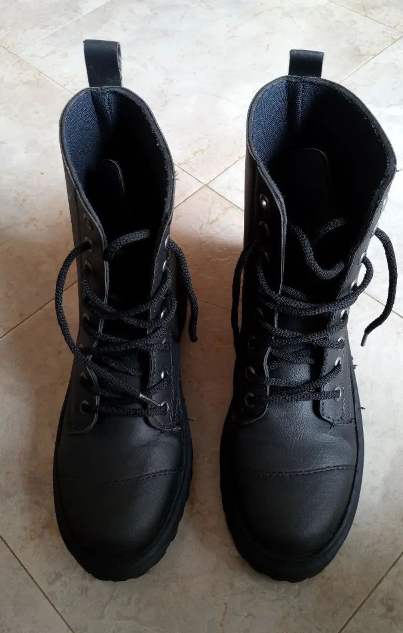 Bota Coturno Preta - Foto 2