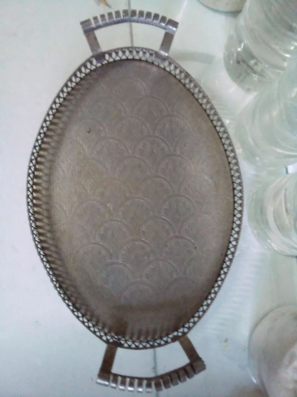 Exquisitely Crafted Tray... Antique64750318106754120