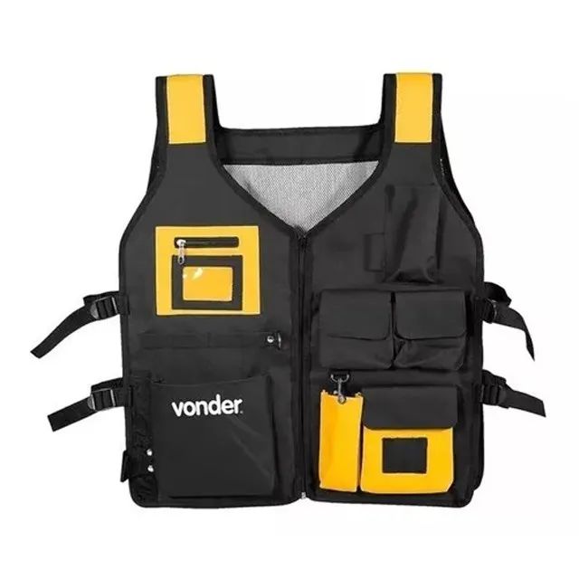 Colete Porta Ferramentas Profissional Vonder Cl013 Reforçado - WZetta