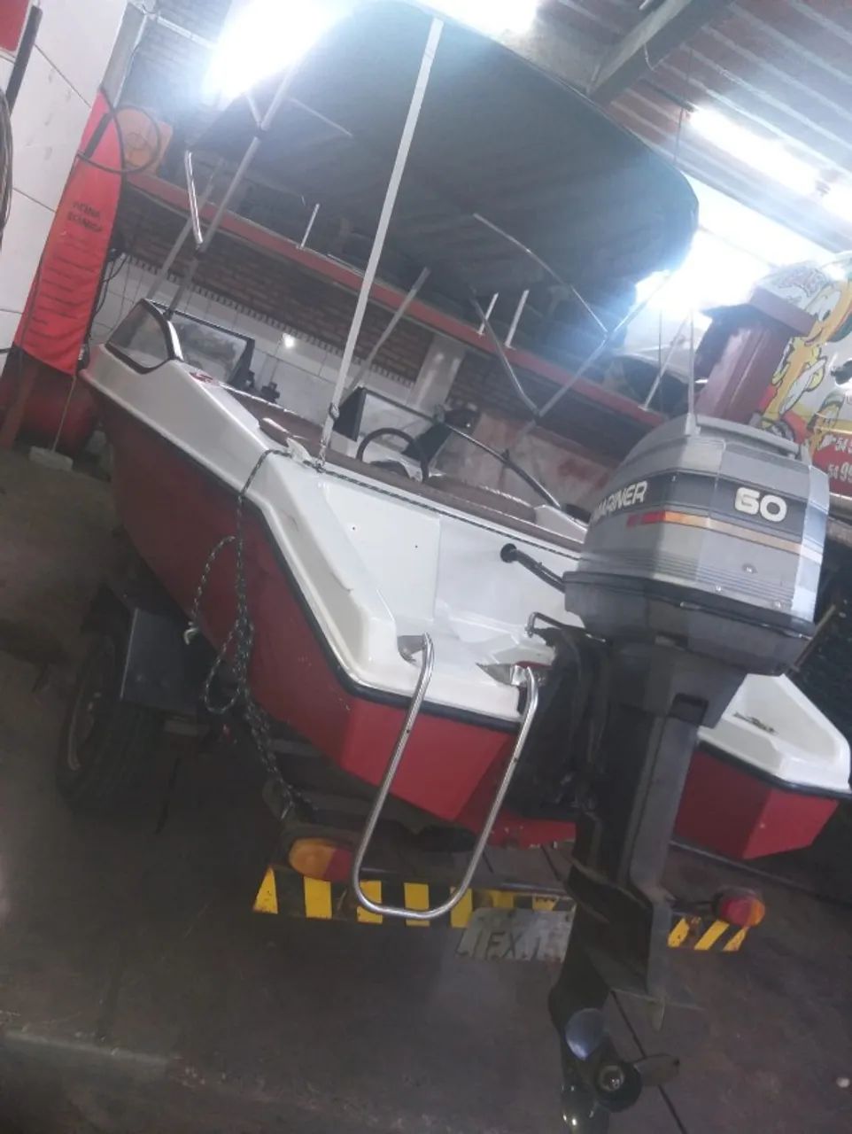 Lancha Lagon 170 - Fibra Forte- 60hp - Foto 8