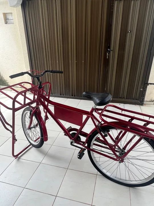 Bicicleta de Carga Vermelha - Foto 3