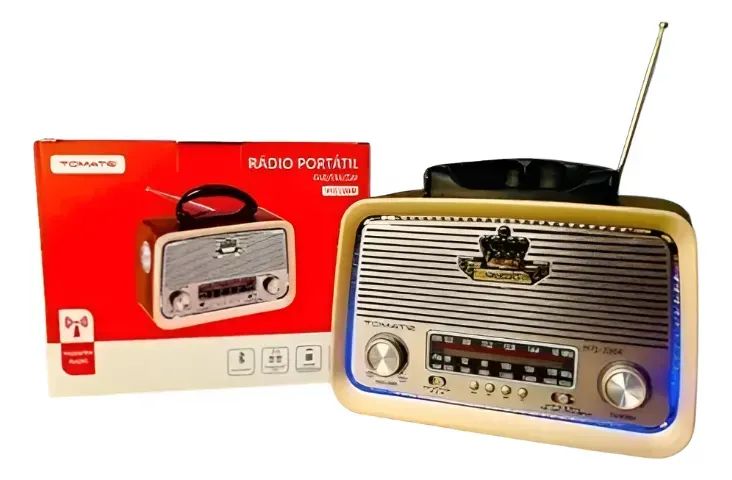 RÁDIO PORTÁTIL FM/AM/SW TOMATE MTJ-2004 - Foto 2