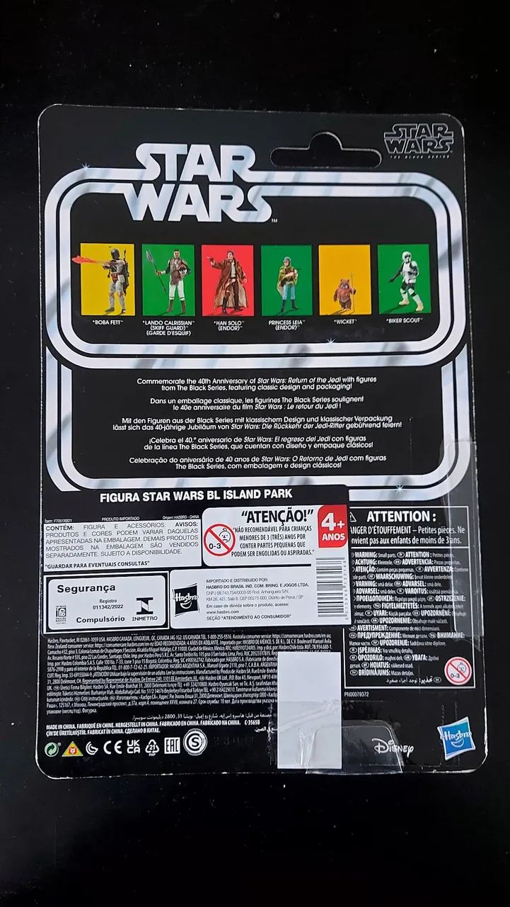 Boneco Star Wars Princesa Leia Black Séries 6 Polegadas - Foto 3