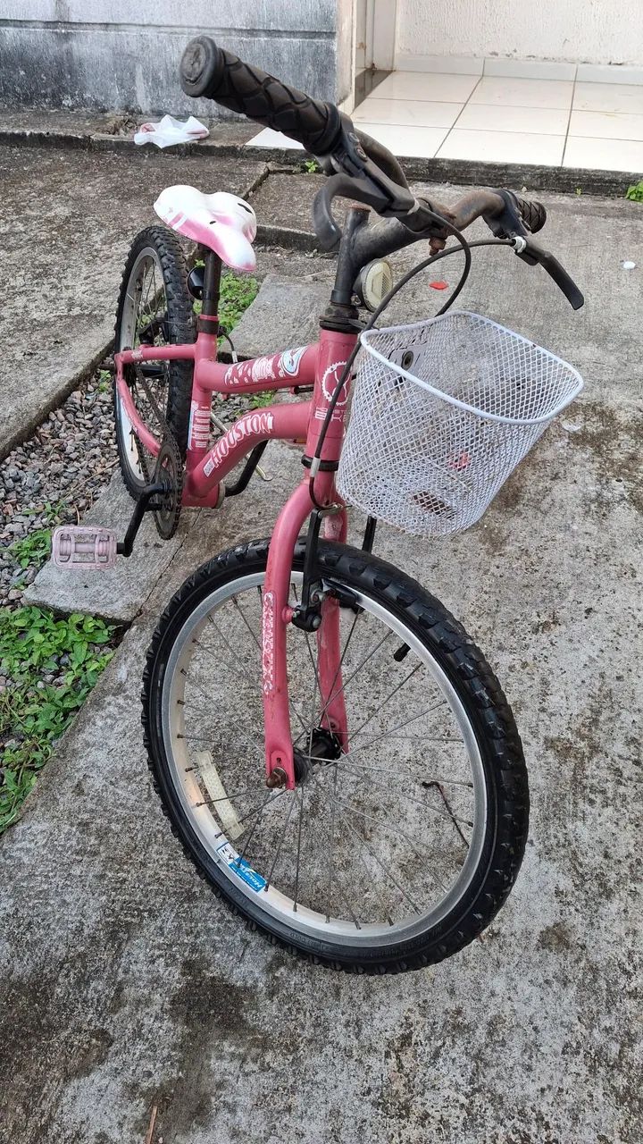 Bicicleta Infantil Rosa Houston - Foto 3