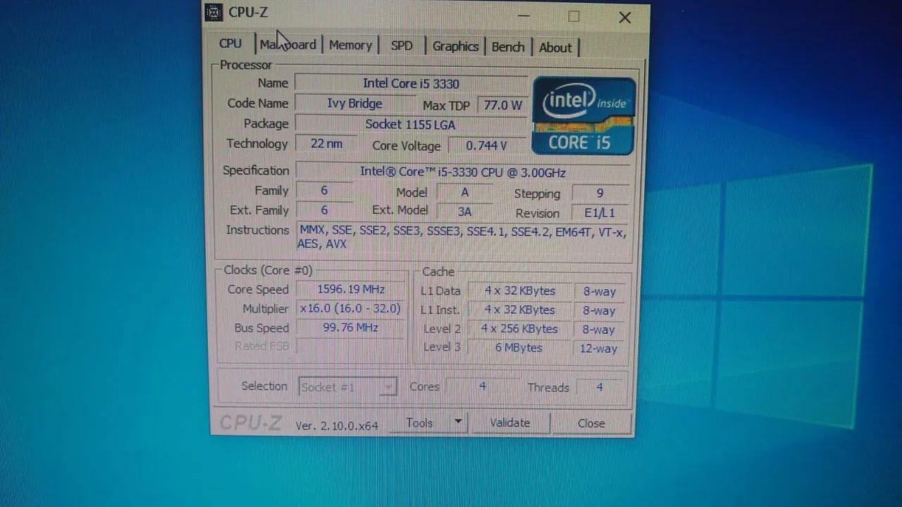 Intel core i5-3330 Memória RAM de 8 GB DDR3 1 SSD 240 Monitor 19 polegadas  - Foto 3