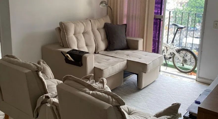 Sofá Retrátil 1,50cm 7 Meses de uso (Novo) - Foto 2