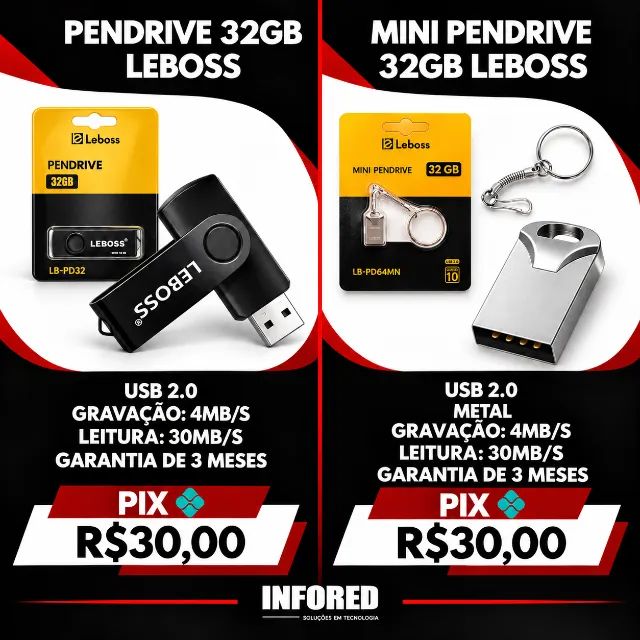 Pendrives Leboss USB 2.0  - Foto 2
