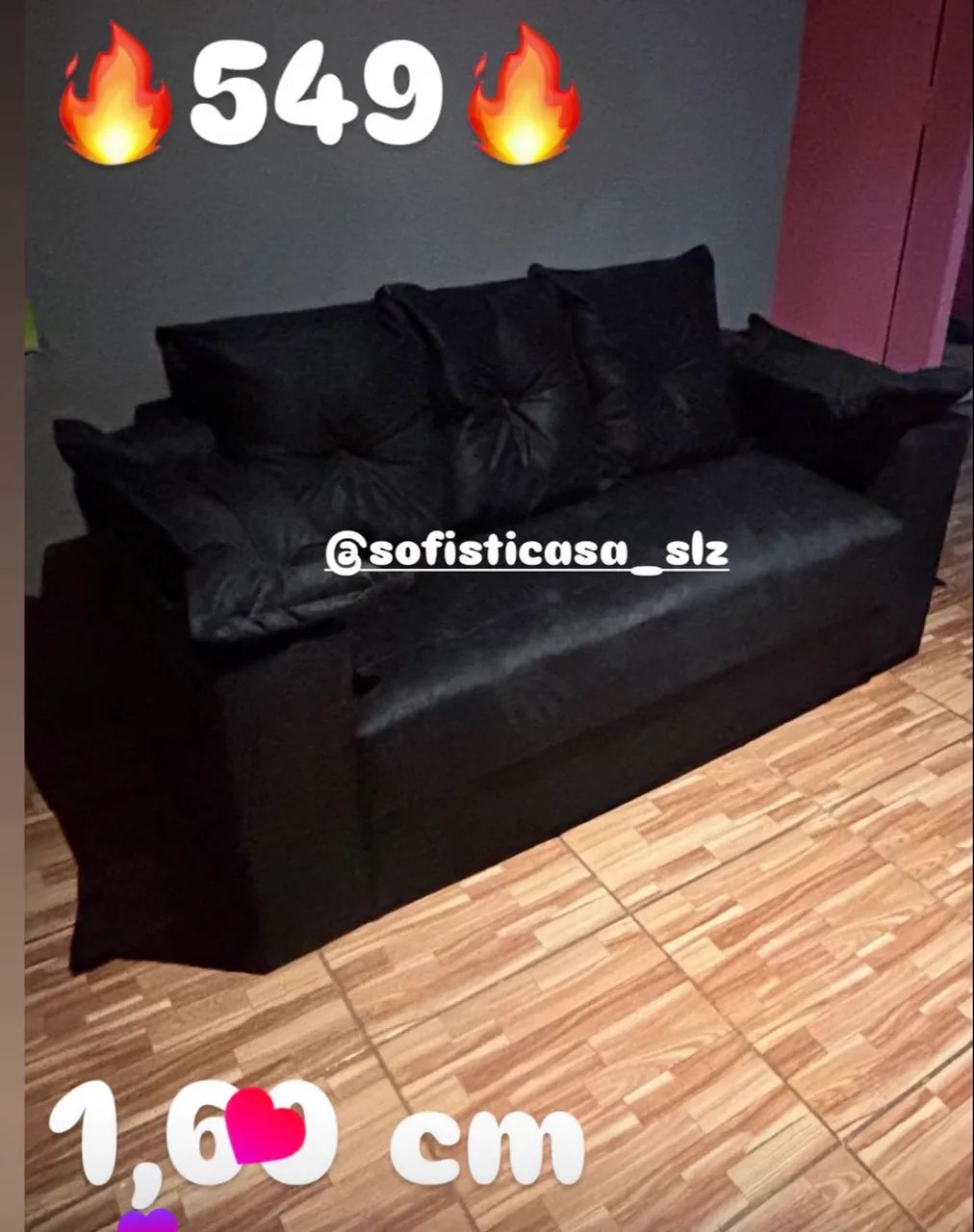 sofá 1,60 cm, NOVo!!!  - Foto 2