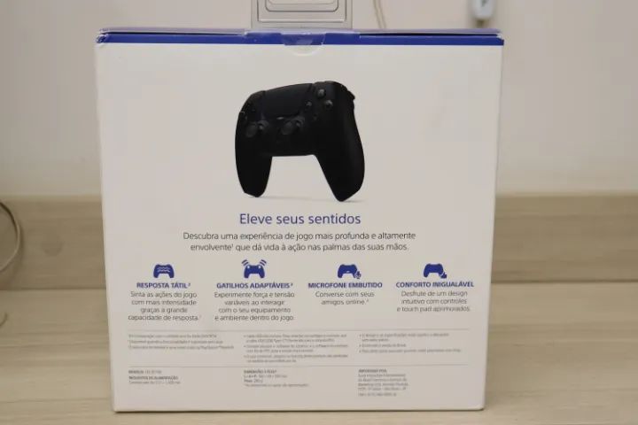 Controle sem fio DualSense Midnight Black PS5 - Original, Novo e Lacrado C/ Nota - Foto 3