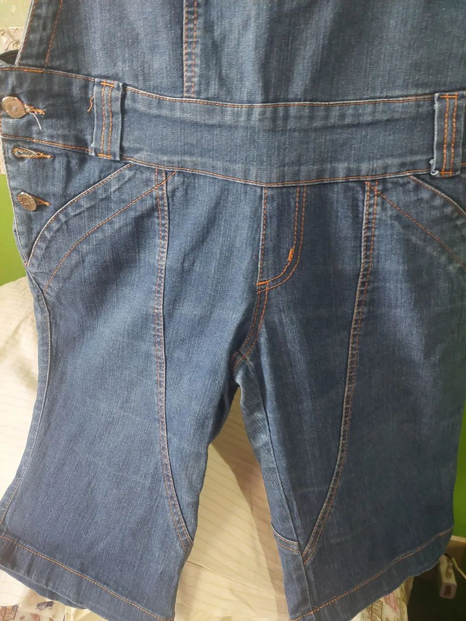 Macacão Fem adulto curto Tam.42/M Seminovo <br>Kit de tênis  Femenino N.37 - Seminovos - Foto 4