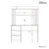 Escrivaninha com Painel Doble Cinamomo/Off White _ entrega rapida - Foto 5