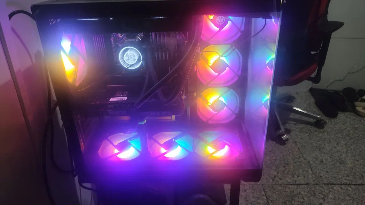 CPU Gamer Ryzen 7 5700x3D ,32 GB memória ram, 2 tera SSD, placa de