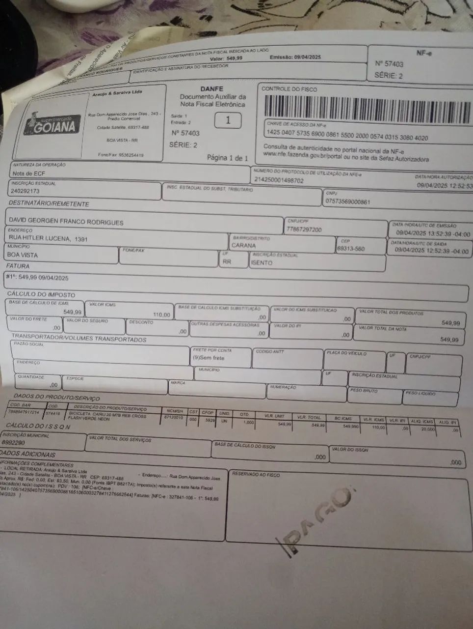 Bik Cross aro 20 350$ - Foto 3