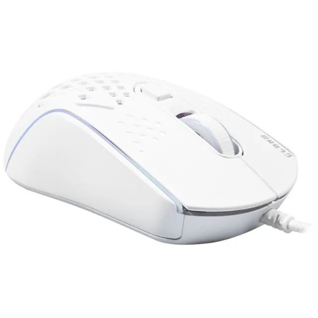 Mouse Gamer Clanm Slits MK397, RGB, 7200 DPI, 7 Botoes, Branco, MOUSESLITS - Foto 2