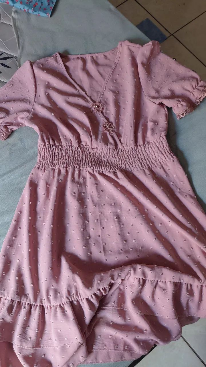 Vestido rosa lindo